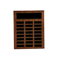 Perpetual Plaque: 12" x 15" Recognition Pocket 24 Plate
